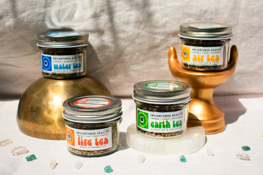 Organic Elemental Herbal Teas for astrological energy balancing and daily rituals